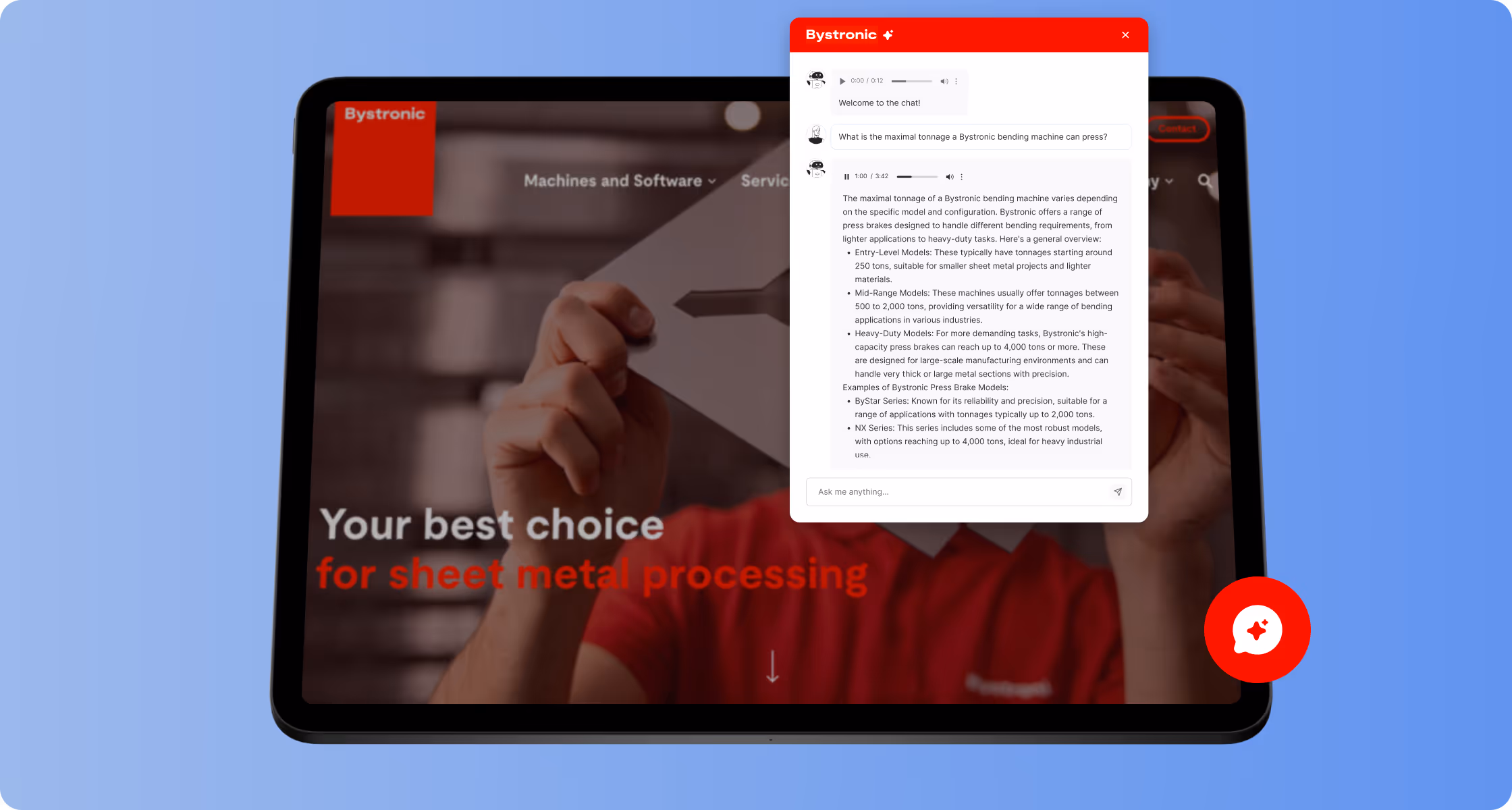 Manufacturing Customer Support AI Chatbot